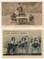 4 db VEGYES motívum képeslap: cirkusz, állatidomítás / 4 MIXED motive postcards: circus, animal training