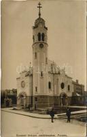 Pozsony, Pressburg, Bratislava; Erzsébet királyné emléktemplom. Kozics udv. fényképész / Church of St. Elizabeth. photo