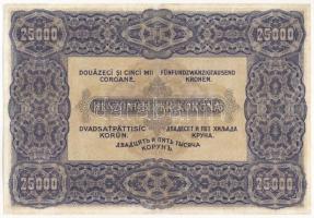 1922. 25.000K "Orell Füssli Zürich" "D10 043424" T:III restaurált / Hungary 1922...