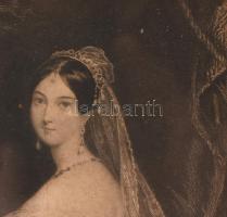 cca 1850 Marguerite Gardiner. Countess of Blessington acélmetszet. Rajzolt E.T. Parris, Metszette: J...