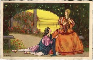 Italian lady art postcard. CCM 2530. s: D. Gobbi (EK)