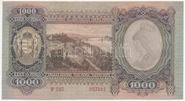 1943. 1000P "F 083 053141" T:I / Hungary 1943. 1000 Pengő "F 083 053141" C:UNC 
...