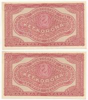 1920. 2K "2ab" (2x, sorszámkövető, csillagos sorszám) T:I- Adamo K7/1