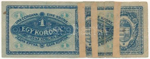1920. 1K "EGY RONGY KORONA", betoldással, ragasztva T:III