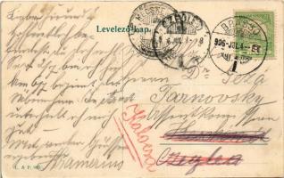 1906 Brassó, Kronstadt, Brasov; Villa Kertsch / square, villa