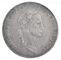 1830A Tallér Ag "I. Ferenc" Bécs (27,94g) T:2,2- kis ph., juszt. / Hungary 1830A Thaler Ag...