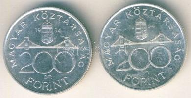 1994. 200Ft Ag "Deák" (2x) T:2