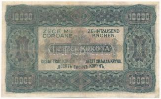 1923. 10.000K nyomdahely jelölés nélkül, "C258 095500" T:III,III- restaurált / Hungary 192...
