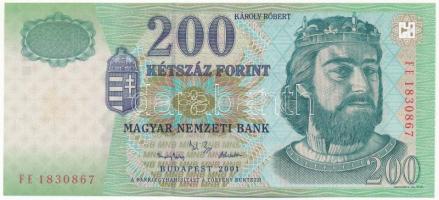 2001. 200Ft FE 1830867 T:I / Hungary 2001. 200 Forint FE 1830867 C:UNC Adamo F53A4