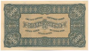 1923. 500K nyomdahely jelölés nélkül, "5A 011 705339" T:I- / Hungary 1923. 500 Korona with...