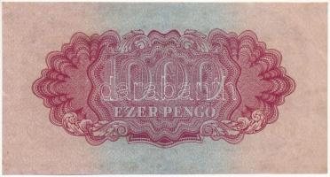1944. 1000P "A Vöröshadsereg Parancsnoksága", "OA 100032" T:III restaurált / Hun...