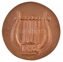 Borsos Miklós (1906-1990) 1986. "Farkas Ferenc 1986" kétoldalas, öntött bronz emlékérem (8...