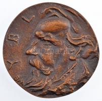 Borsos Miklós (1906-1990) DN Ybl egyoldalas öntött bronz emlékérem (~63mm) T:1,1- / Hungary ND Ybl one-sided cast bronze commemorative medallion (~63mm) C:UNC,AU