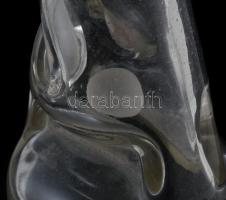 Varga Ferencz Csongrád golyós szódás palack, üveg, kopott, m:24,5cm