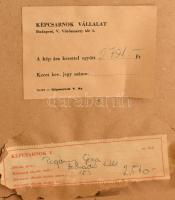 Pogány Géza (1927-2001): Száradó háló (Balaton). Olaj, farost, jelzett, hátoldalán Képcsarnok Vállal...