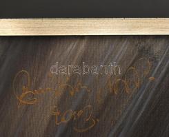 Rubint Ábrahám Péter (1958-): Csakazértis 9. Olaj, vászon, jelzett, hátoldalán autográf felirattal, ...