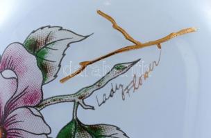  Lady Flo'rae jelzett üveg váza, m: 21 cm