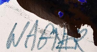 Wagner János (1936-2022): Madaras, 2013. Olaj, vászon, jelezve jobbra lent. Hátoldalán autográf feli...