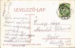 1909 Ruttka, Vrútky; Turóc parti részlet, római katolikus templom. W.L. Bp. 5864. Felvidéki Magyarsá...