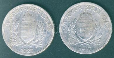 1927. 1P Ag (2x) T:3