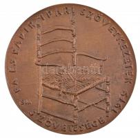 Borsos Miklós (1906-1990) 1979. "Fa és Papiripari Szövetkezetek Szövetsége" kétoldalas, ön...