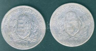 1926. 1P Ag (2x) T:3