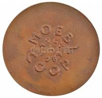 Borsos Miklós (1906-1990) 1987. "MOEBL COOP 1967-1987" kétoldalas, öntött bronz emlékérem ...
