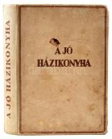 A jó házi konyha. Így kell főzni! A sütés-főzés tudományának új kódexe. Összeáll.: bánffyhunyadi Hunyady Erzsébet. Bp., é.n., Új Idők Irodalmi Intézet Rt. (Singer és Wolfner), XLIV+468 p. Tizenegyedik kiadás. Kiadói félvászon-kötés, kissé sérült, foltos borítóval, helyenként kissé foltos lapokkal.