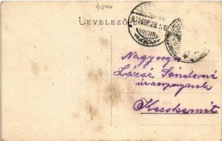 1907 Dunaszerdahely, Dunajská Streda; Teleki utca, piac, Csallóköz-Szerdahelyi takarékpénztár. Petén...