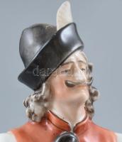 Herendi táncoló juhász, kézzel festett, jelzett, hibátlan, m: 29,5 cm