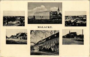 Malacka, Malacky; mozaiklap. Fr. Miksík kiadása / multi-view postcard (EK)