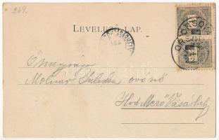 1900 Orsova, Ada Kaleh, Vaskapu-szoros, iparvasút. Hairy Hassan kiadása / Eisernes Tor / Portile de ...