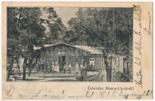 1905 Marosújvár, Uioara, Ocna Mures; Gőzfürdő / steam bath, spa (ázott sarok / wet corner)
