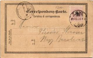 1899 (Vorläufer) Abbazia, Opatija; Angiolina Bad / fürdő / beach (EK)