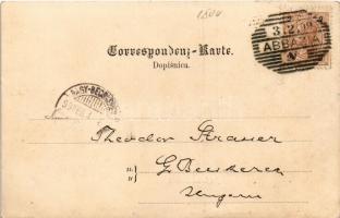 1899 (Vorläufer) Abbazia, Opatija; Angiolina Bad / fürdő / beach (EK)