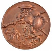 Borsos Miklós (1906-1990) DN "IN MEMORIAM CERVANTES 1547-1616" hátlapon Don Quijote jelene...