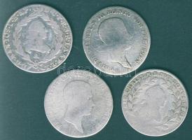 Német Államok / Bajorország 1767. 10Kr Ag, Poroszország 6Kr Ag, 1813, 1814 + 1766. 10Kr Ag összesen 4 klf db T:3/4,4