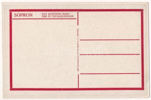 Sopron, Legszebb ház a Szent Mihály utcában (Két mór ház), művészlap. Röttig-Romwalter nyomda