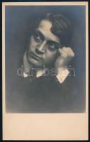 Ady Endre (1877-1919) Székely Aladár fotója nyomán, fotólap, 9x14 cm