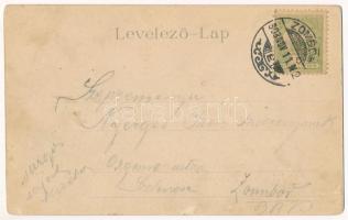 1903 Debrecen, Igazságügyi palota a Deák Ferenc utcán, Kávéház és szálloda a Zöldfához, zsinagóga. S...