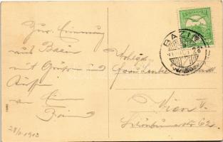 1913 Bazin, Bösing, Bözing, Pezinok; Gróf Széchenyi István utca, üzlet / street, shop