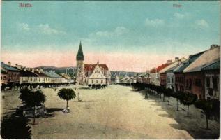 Bártfa, Bardiov, Bardejov; Fő tér, városháza / main square, town hall