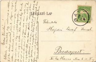 1909 Bát, Asszonyvásár, Frauenmarkt, Batovce; M. kir. posta, Főpiac / post office, main square (EK)