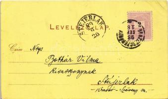 1898 (Vorläufer) Besztercebánya, Banská Bystrica; IV. Béla király tere, Káptalan templom. Sonnenfeld...