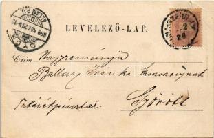 1899 (Vorläufer) Dunaszerdahely, Dunajská Streda; Római katolikus népiskola, kaszinó, Fehér kastély,...