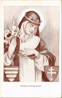 Árpád-házi Boldog Margit. Ünnepeljük meg méltóan a Szent Imre évet! 1030-1930 / Saint Margaret of Hungary, Hungarian coat of arms s: Márton L.