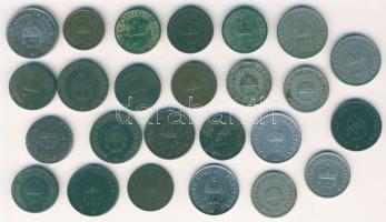 1890-es évektől 1f, 2f, 10f, 20f főleg korona korszak összesen 27 db T:vegyes