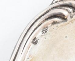 Ezüst tálca jelzett 15x13 cm, 36 g