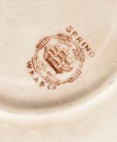 2 db teás csésze, régi fajansz, KMP, Jelzett, kopással