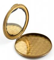 Fém díszes pudrié, kopott, d:8cm